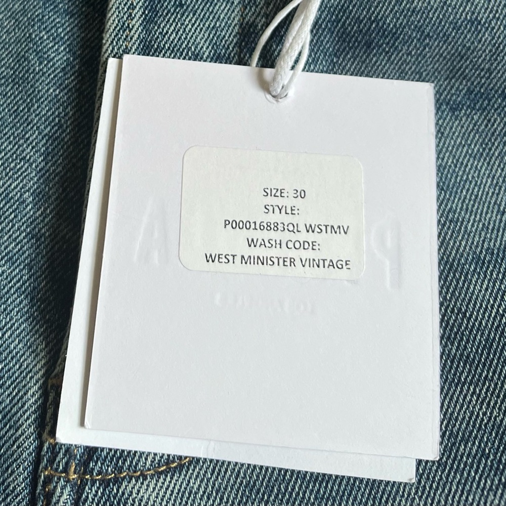 NWT Pistola Charlie High Rise Classic Straight Jean Size 30 - Picture 7 of 7